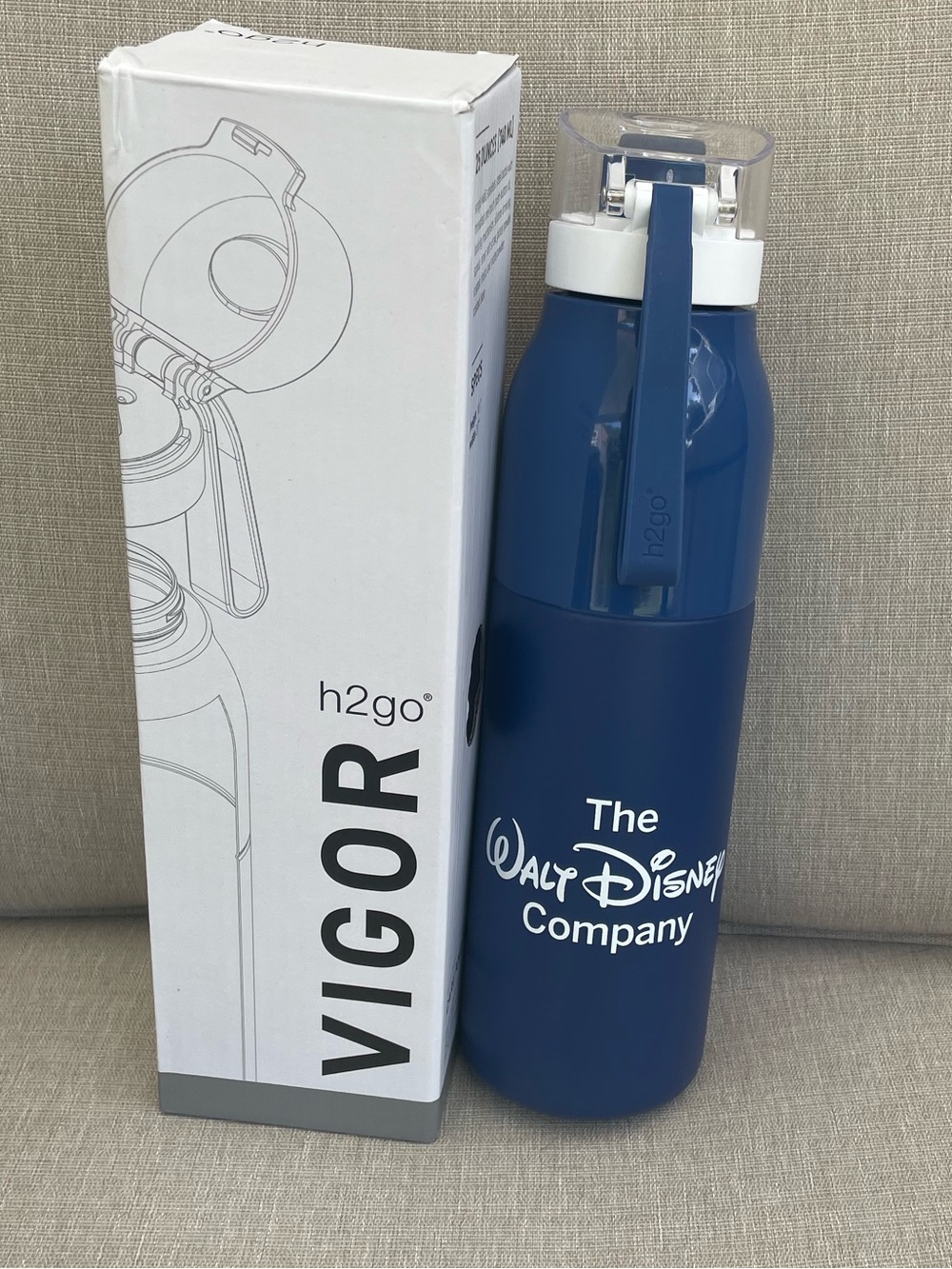 Walt Disney Company 25 oz Stainless Steel Water Bottle VIGOR made by h2go